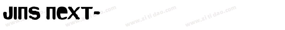 JINS Next字体转换